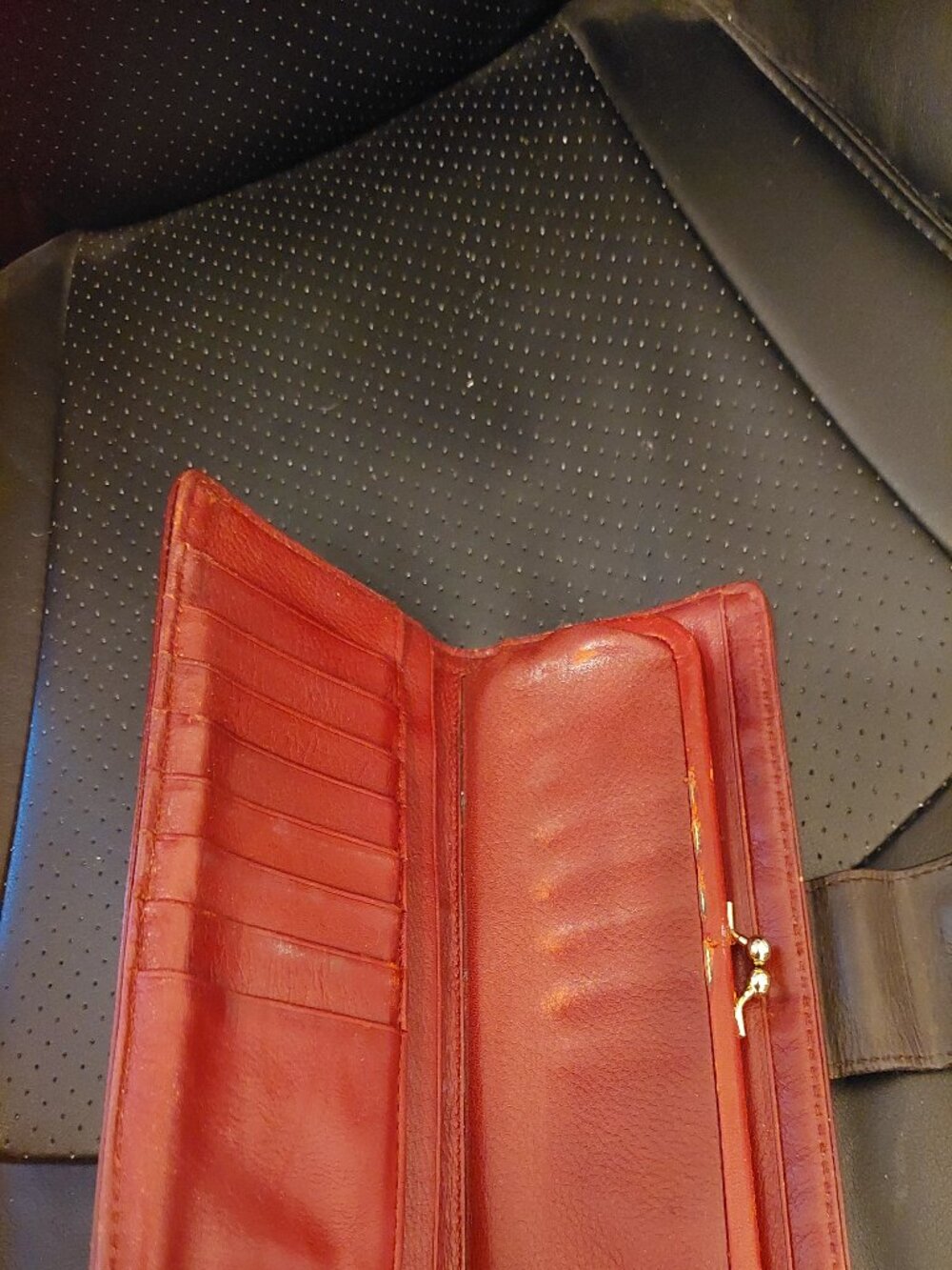 Vintage Gwen Stefani L.A.M.B. Saddle Leather Wallet - Picture 4 of 4